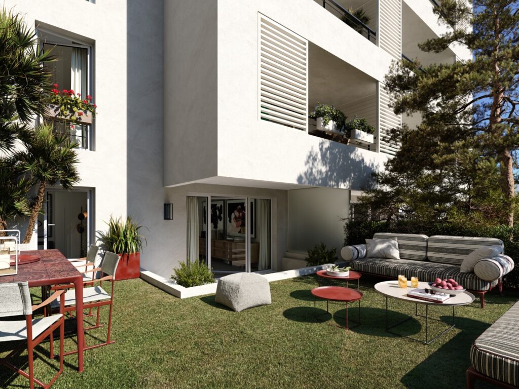 Les Terrasses Borely ground-floor garden apartment