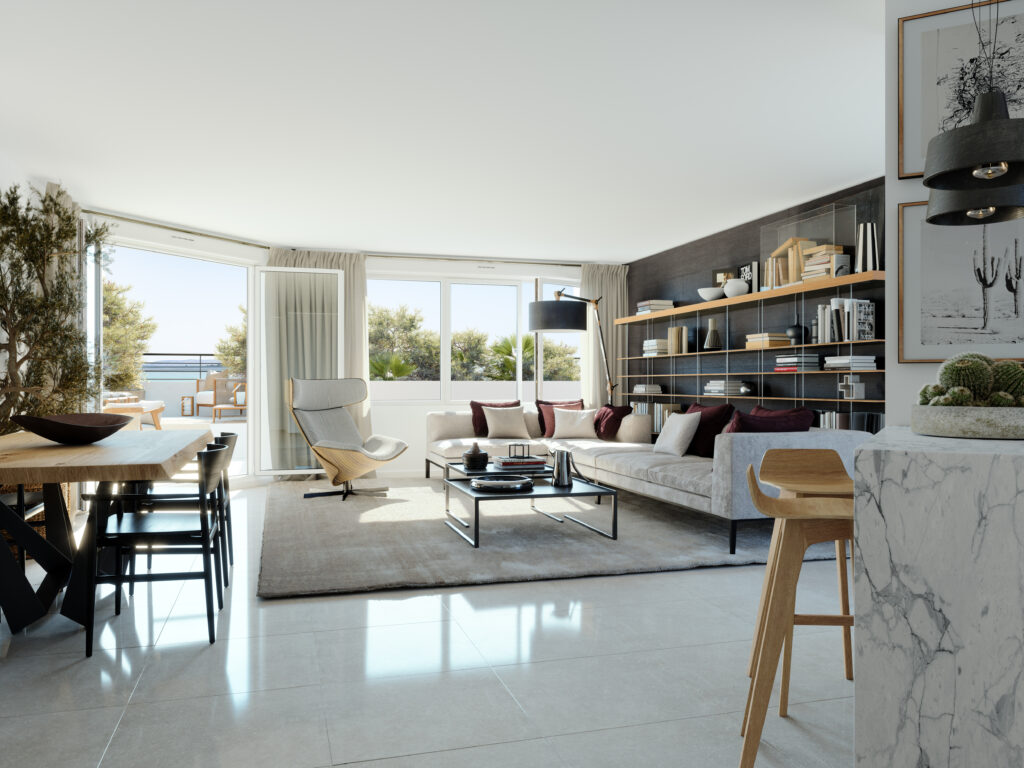 Les Terrasses Borely living room