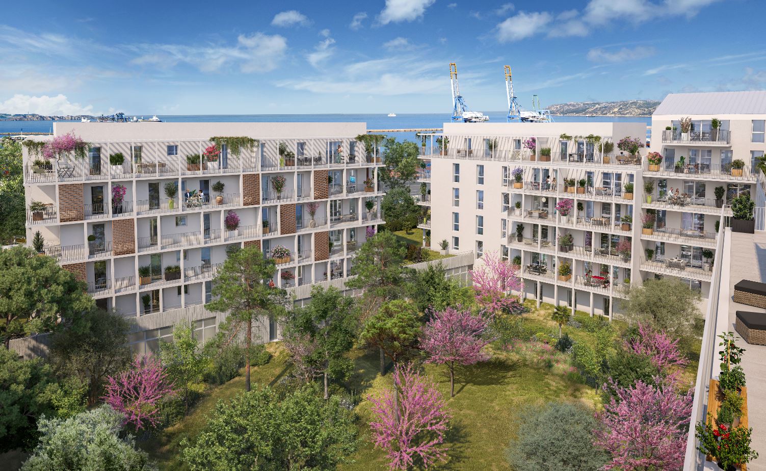 Les Terrasses Marines aerial view
