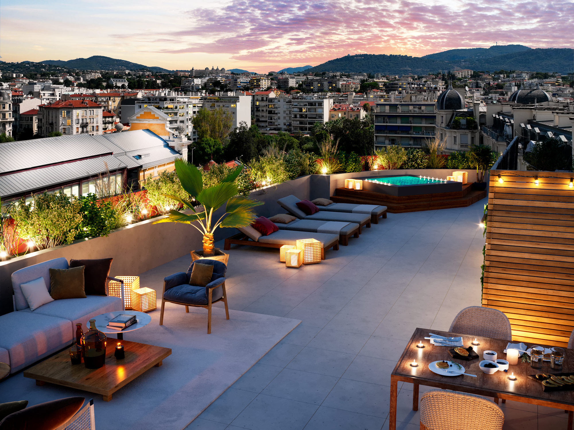 Villa Rossa rooftop terrace